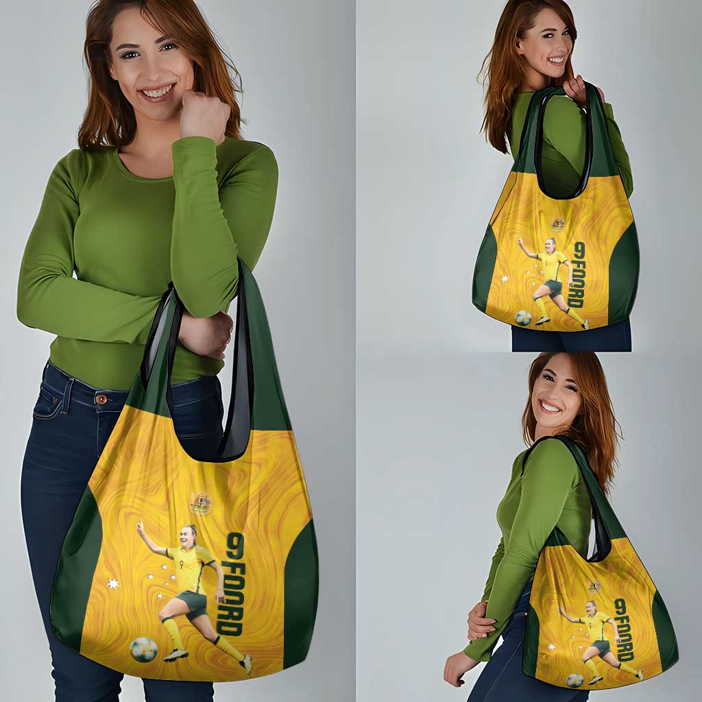 Australia Soccer Grocery Bag Foord Matildas - Gold Marble
