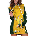 Australia Soccer Hoodie Dress Foord Matildas - Gold Marble