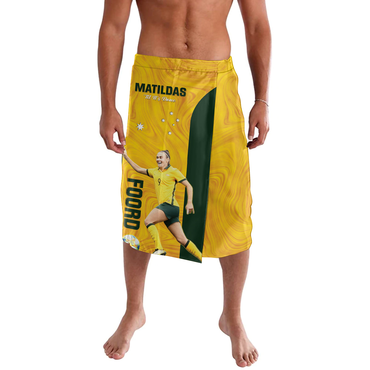 Australia Soccer Lavalava Foord Matildas - Gold Marble