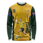 Australia Soccer Long Sleeve Shirt Foord Matildas - Gold Marble