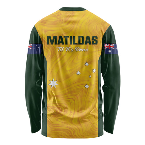 Australia Soccer Long Sleeve Shirt Foord Matildas - Gold Marble