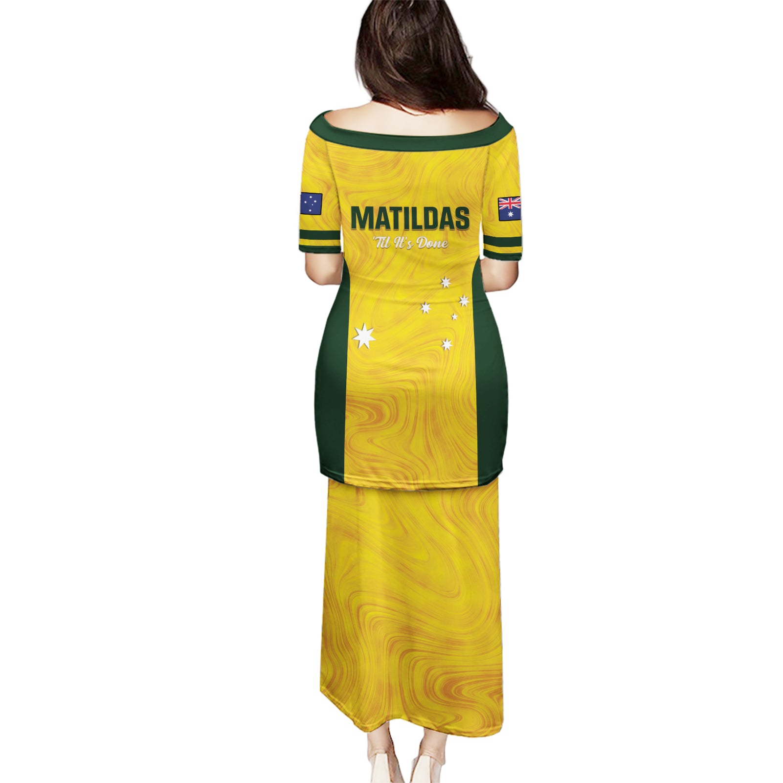 Australia Soccer Puletasi Foord Matildas - Gold Marble