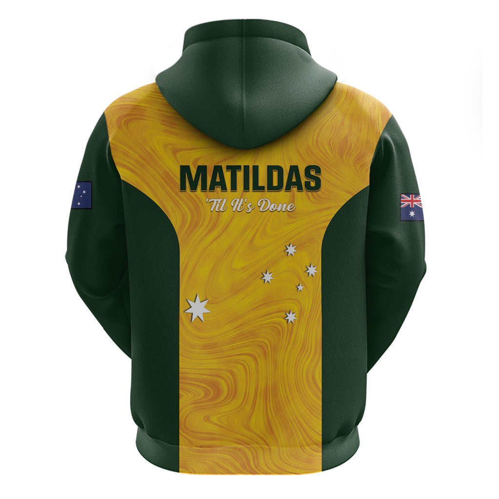 Australia Soccer Zip Hoodie Foord Matildas - Gold Marble