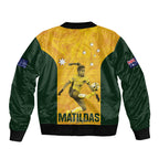 Australia Soccer Bomber Jacket Fowler Matildas - Gold Marble