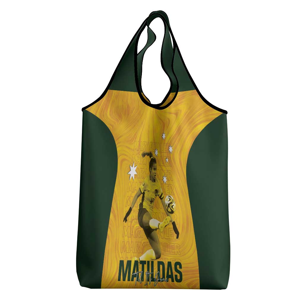 Australia Soccer Grocery Bag Fowler Matildas - Gold Marble
