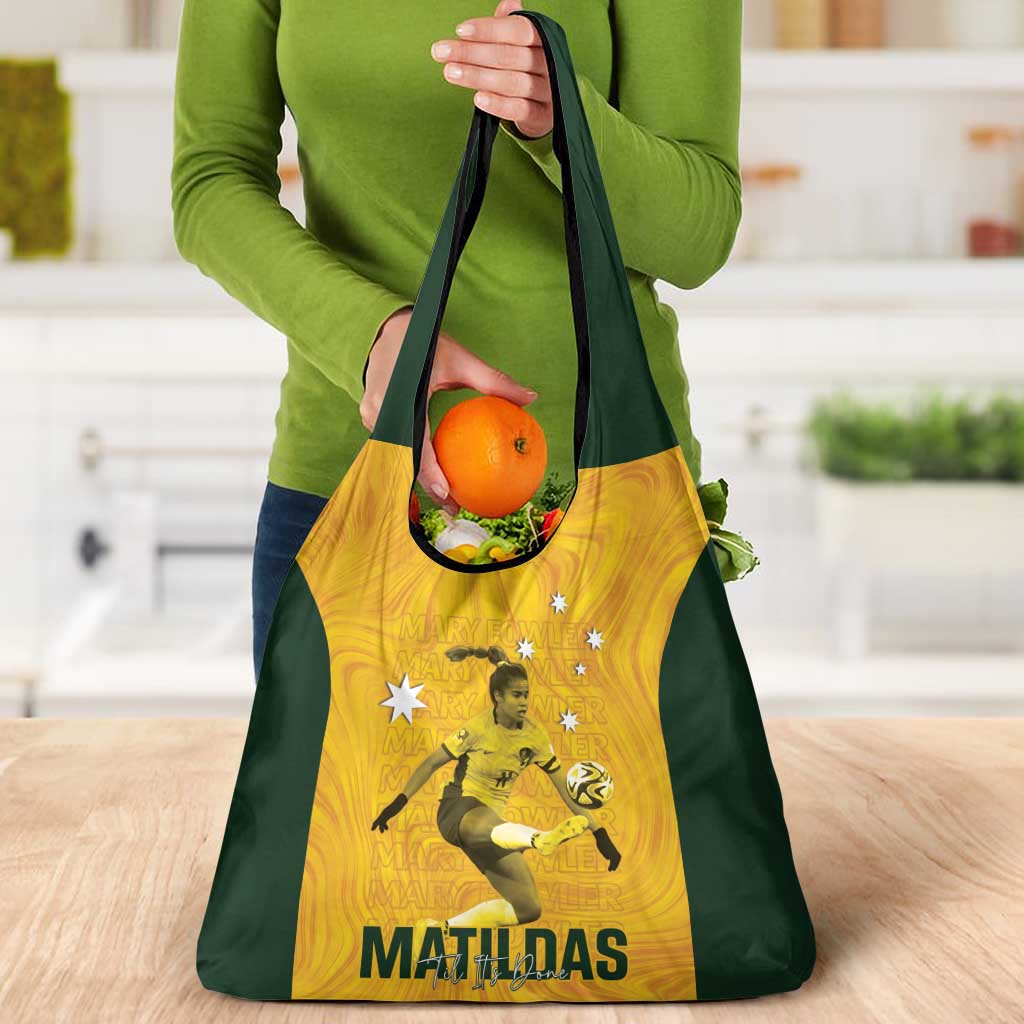 Australia Soccer Grocery Bag Fowler Matildas - Gold Marble