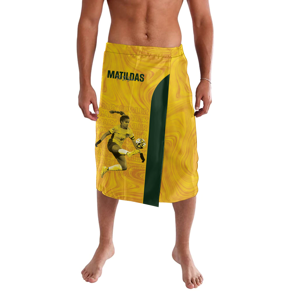 Australia Soccer Lavalava Fowler Matildas - Gold Marble
