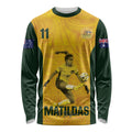 Australia Soccer Long Sleeve Shirt Fowler Matildas - Gold Marble