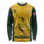 Australia Soccer Long Sleeve Shirt Fowler Matildas - Gold Marble