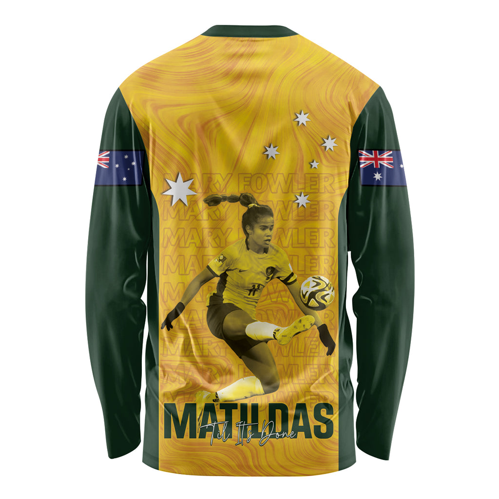 Australia Soccer Long Sleeve Shirt Fowler Matildas - Gold Marble
