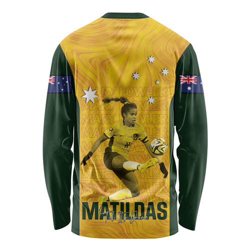 Australia Soccer Long Sleeve Shirt Fowler Matildas - Gold Marble