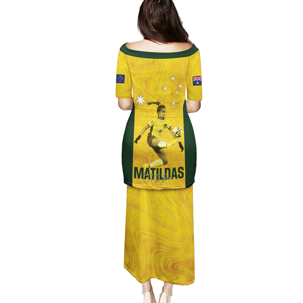 Australia Soccer Puletasi Fowler Matildas - Gold Marble