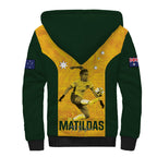 Australia Soccer Sherpa Hoodie Fowler Matildas - Gold Marble