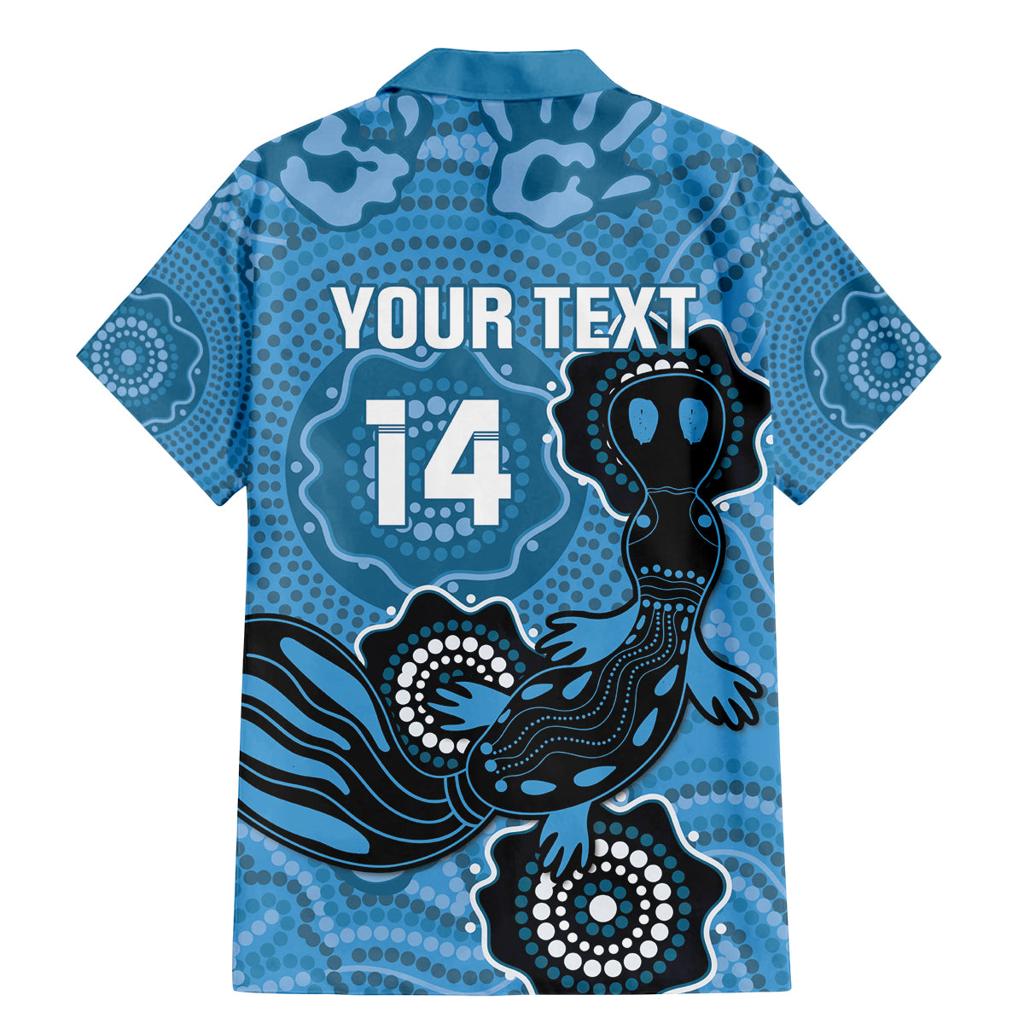 Custom NSW Blues Rugby Family Matching Mermaid Dress and Hawaiian Shirt 2024 Platypus Mix Aboriginal Art