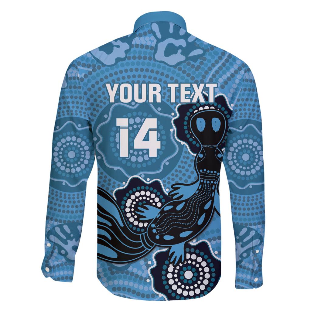 Custom NSW Blues Rugby Family Matching Summer Maxi Dress and Hawaiian Shirt 2024 Platypus Mix Aboriginal Art