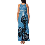 Custom NSW Blues Rugby Family Matching Tank Maxi Dress and Hawaiian Shirt 2024 Platypus Mix Aboriginal Art