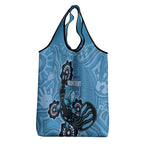 Custom NSW Blues Rugby Grocery Bag Platypus Mix Aboriginal Art