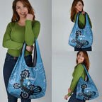 Custom NSW Blues Rugby Grocery Bag Platypus Mix Aboriginal Art