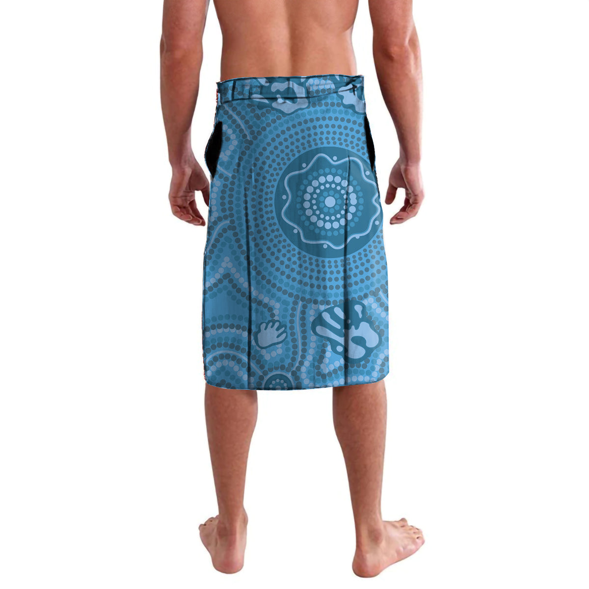 Custom NSW Blues Rugby Lavalava 2024 Platypus Mix Aboriginal Art