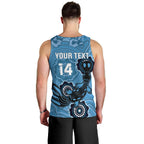 Custom NSW Blues Rugby Men Tank Top 2024 Platypus Mix Aboriginal Art