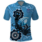 Custom NSW Blues Rugby Polo Shirt 2024 Platypus Mix Aboriginal Art