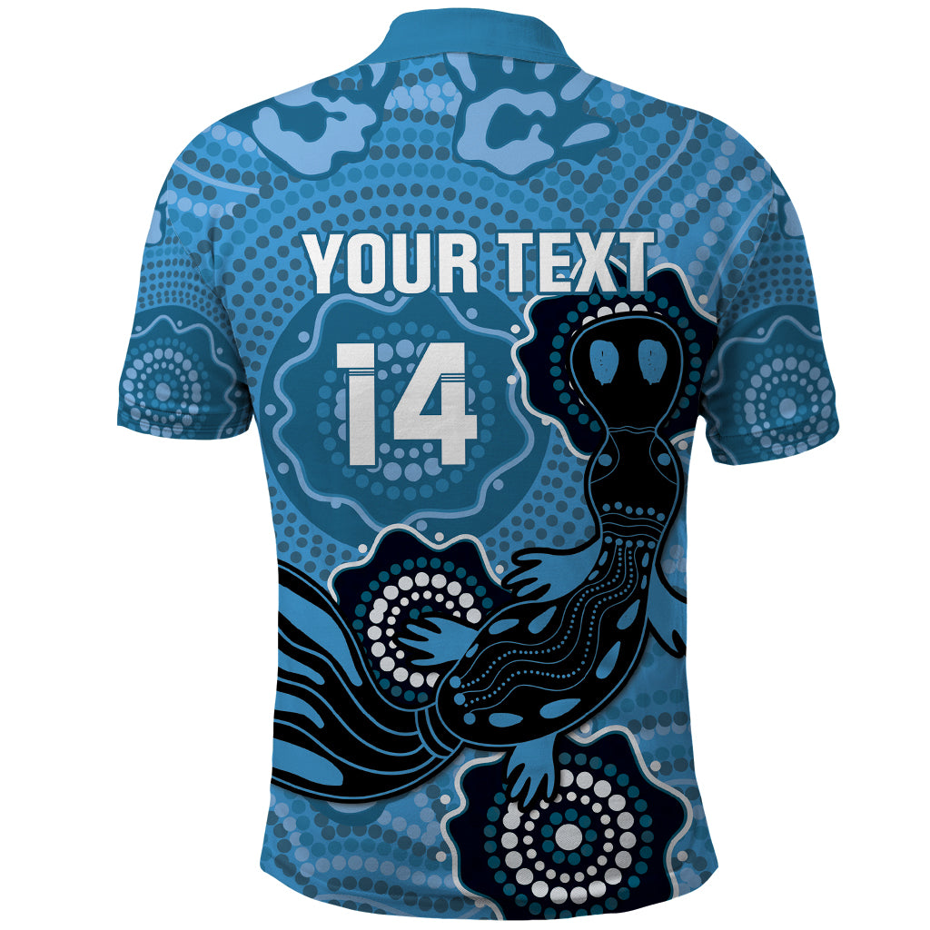 Custom NSW Blues Rugby Polo Shirt 2024 Platypus Mix Aboriginal Art