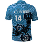 Custom NSW Blues Rugby Polo Shirt 2024 Platypus Mix Aboriginal Art