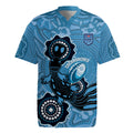 Custom NSW Blues Rugby Rugby Jersey 2024 Platypus Mix Aboriginal Art