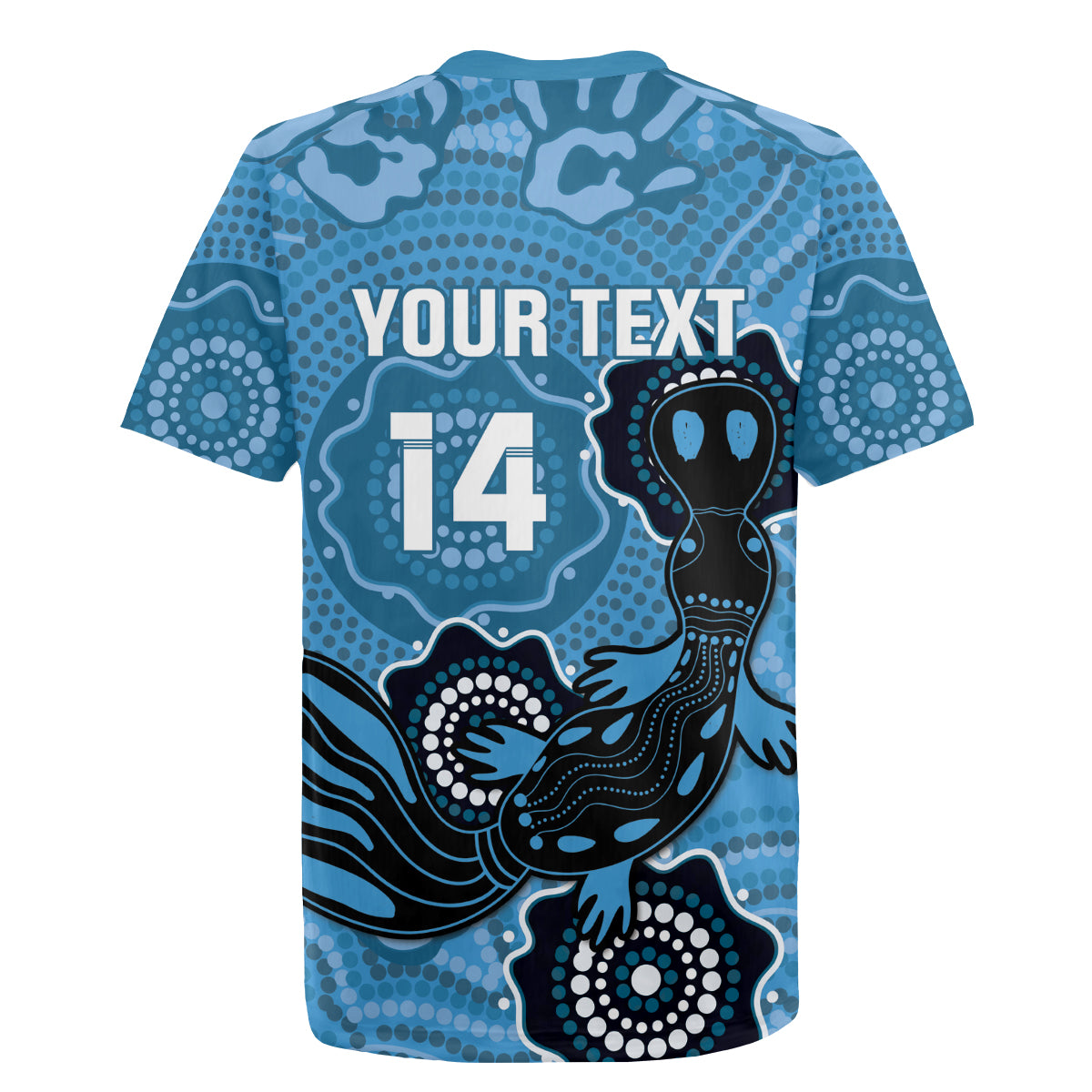 Custom NSW Blues Rugby Rugby Jersey 2024 Platypus Mix Aboriginal Art