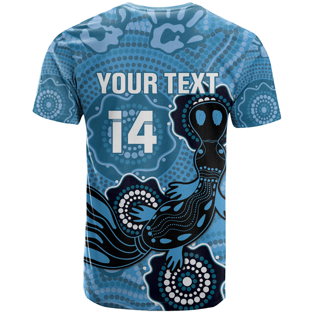 Custom NSW Blues Rugby T Shirt 2024 Platypus Mix Aboriginal Art