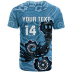 Custom NSW Blues Rugby T Shirt 2024 Platypus Mix Aboriginal Art