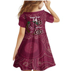 Custom Queensland Maroons Rugby Family Matching Mermaid Dress and Hawaiian Shirt 2024 Koala Mix Aboriginal Art