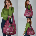 Custom Queensland Maroons Rugby Grocery Bag Koala Mix Aboriginal Art