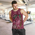 Custom Queensland Maroons Rugby Men Tank Top 2024 Koala Mix Aboriginal Art