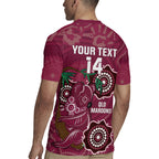 Custom Queensland Maroons Rugby Rugby Jersey 2024 Koala Mix Aboriginal Art