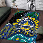 Custom NAIDOC Week 2025 Cowboys Area Rug Indigenous Art