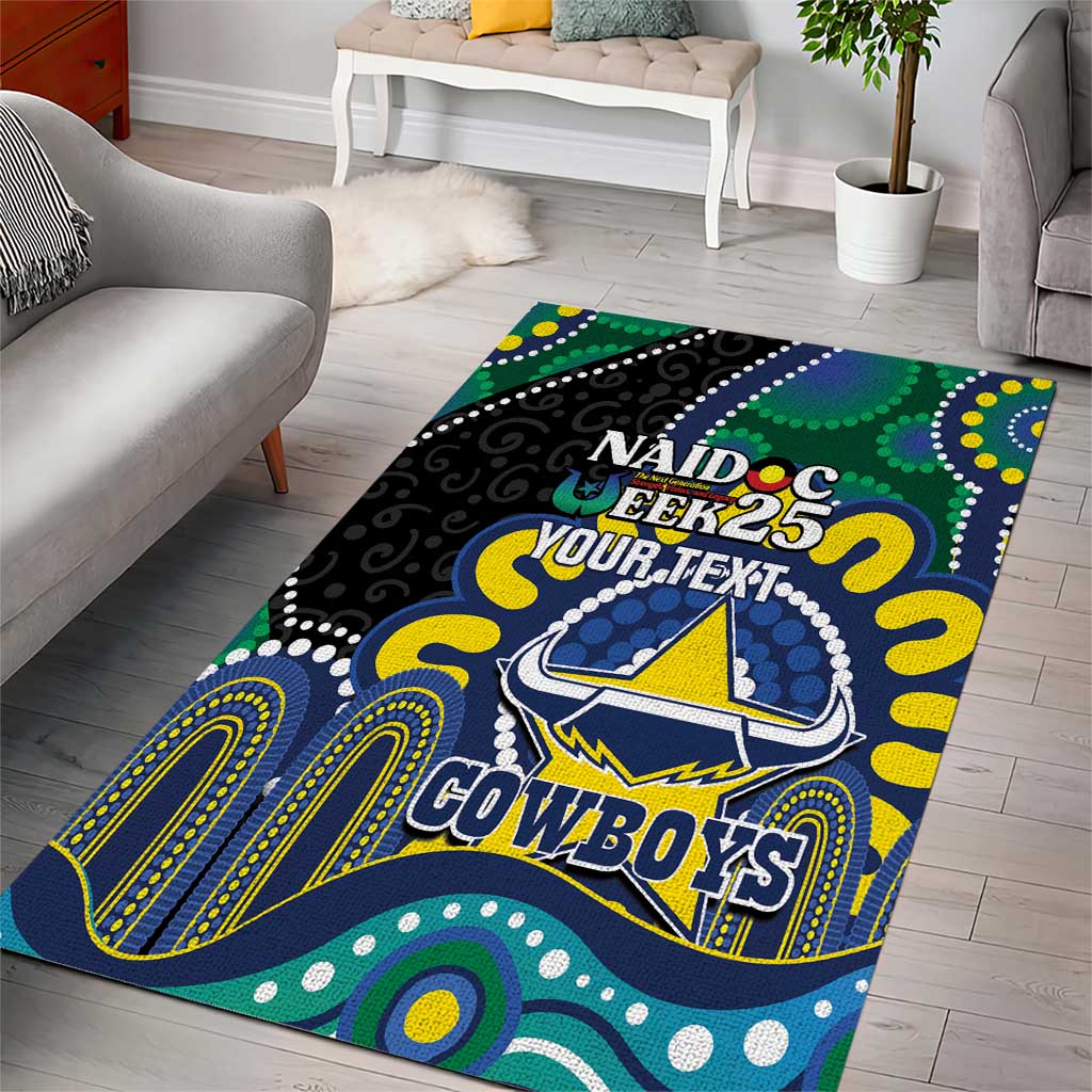 Custom NAIDOC Week 2025 Cowboys Area Rug Indigenous Art