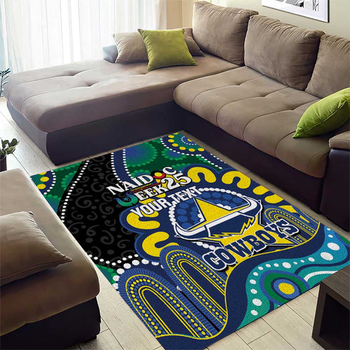 Custom NAIDOC Week 2025 Cowboys Area Rug Indigenous Art