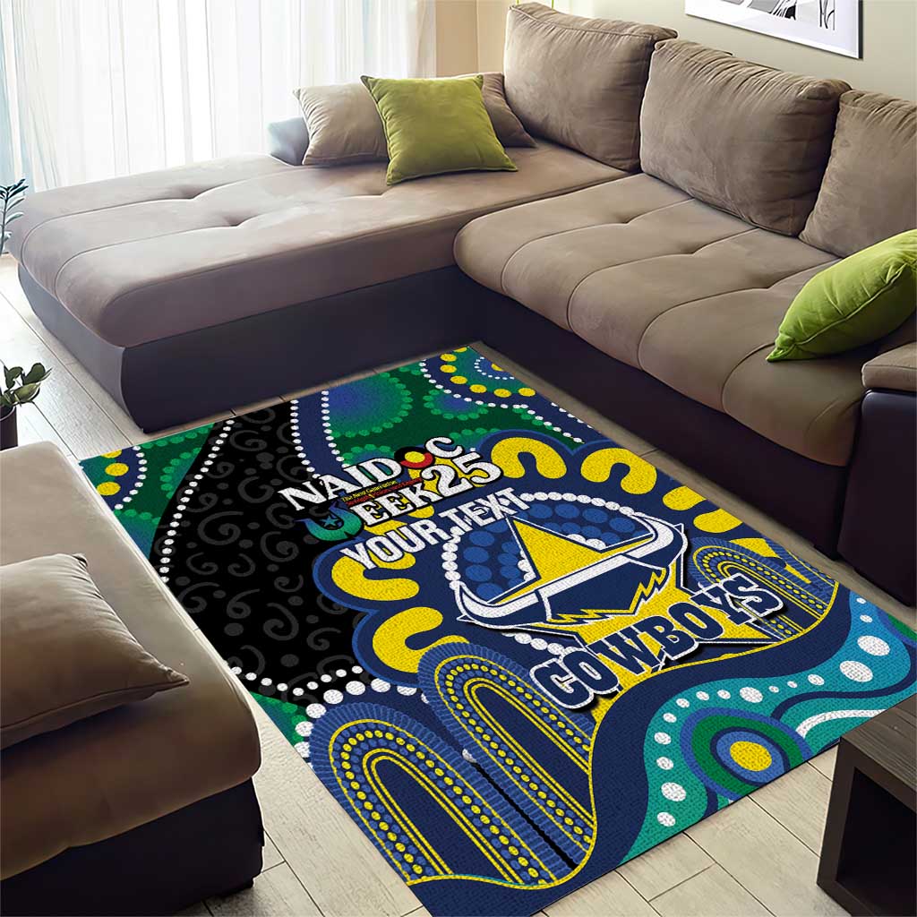 Custom NAIDOC Week 2025 Cowboys Area Rug Indigenous Art