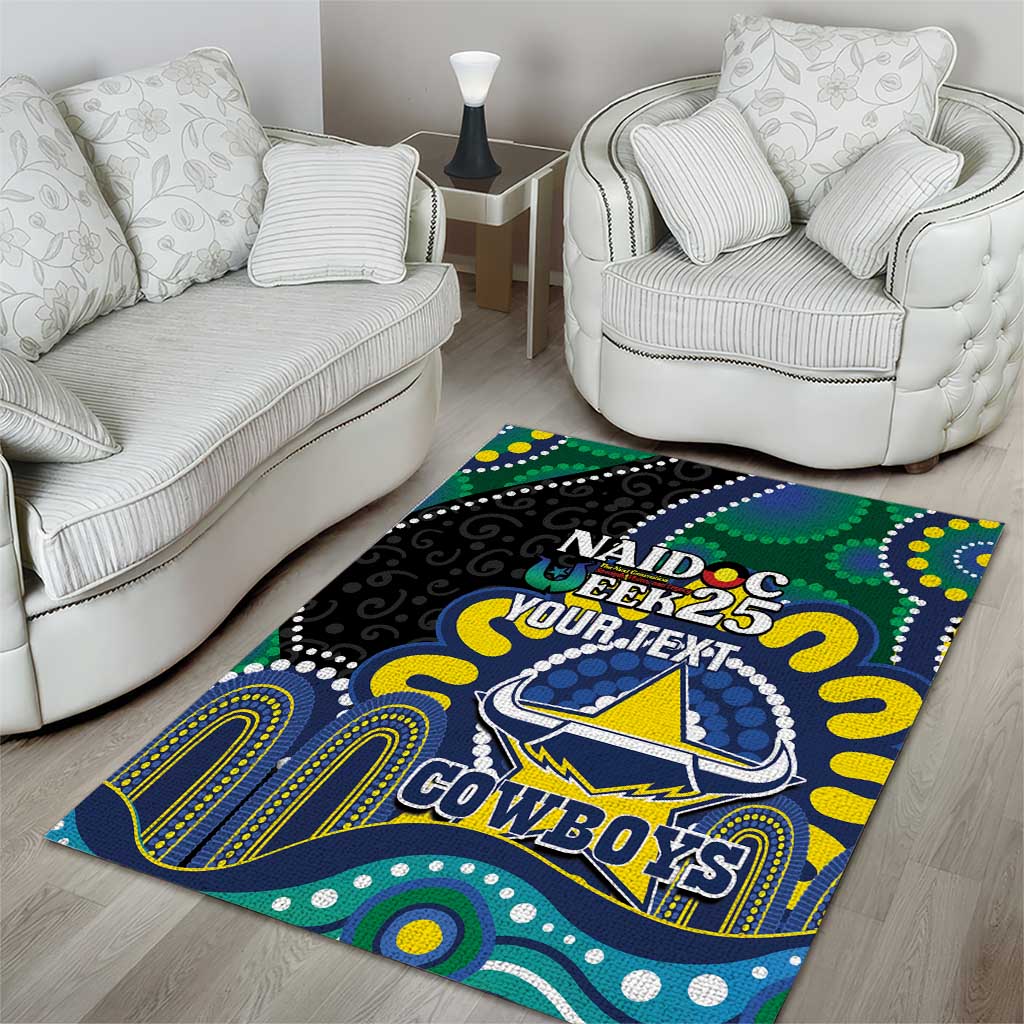 Custom NAIDOC Week 2025 Cowboys Area Rug Indigenous Art