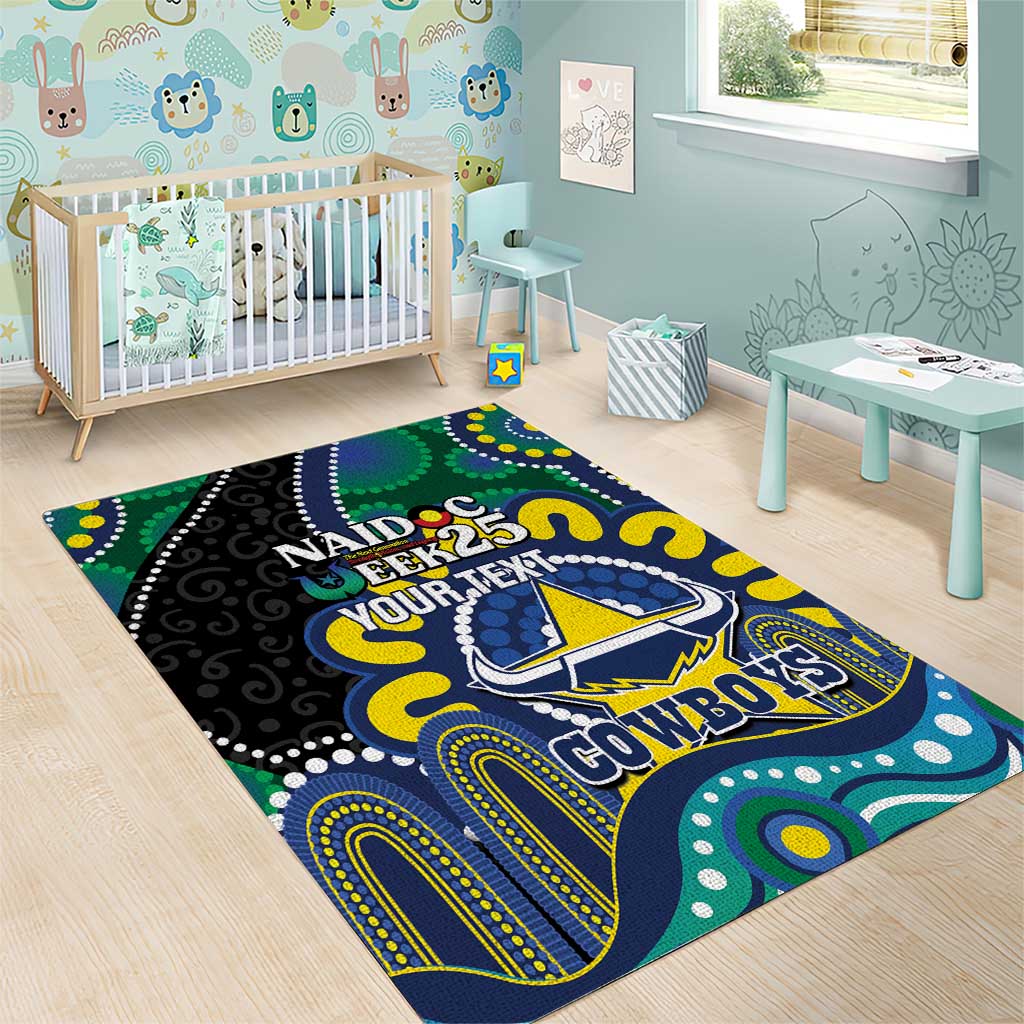 Custom NAIDOC Week 2025 Cowboys Area Rug Indigenous Art