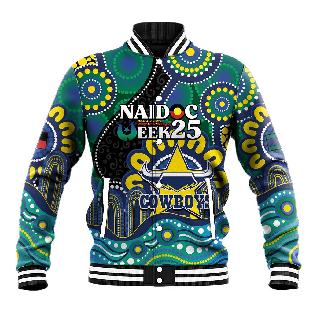 Custom NAIDOC Week 2025 Cowboys Baseball Jacket Indigenous Art