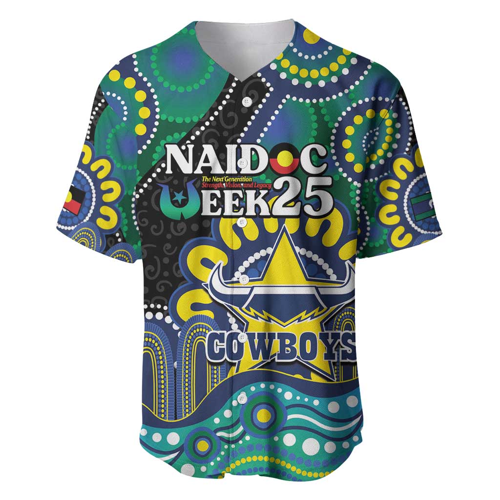 Custom NAIDOC Week 2025 Cowboys Baseball Jersey Indigenous Art