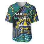 Custom NAIDOC Week 2025 Cowboys Baseball Jersey Indigenous Art
