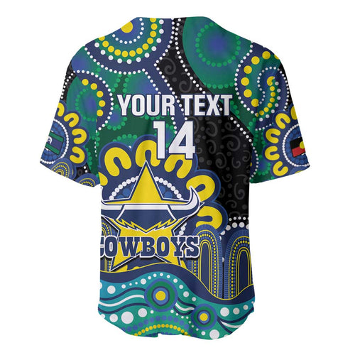 Custom NAIDOC Week 2025 Cowboys Baseball Jersey Indigenous Art