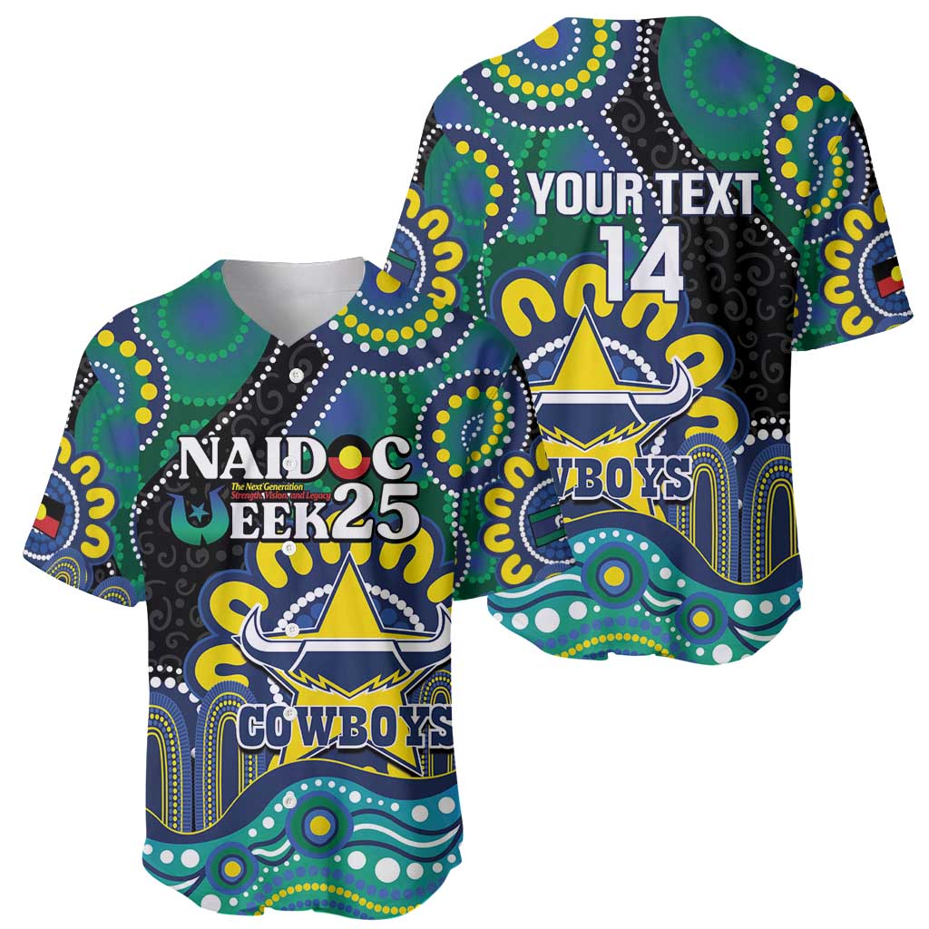 Custom NAIDOC Week 2025 Cowboys Baseball Jersey Indigenous Art