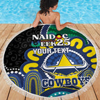 Custom NAIDOC Week 2025 Cowboys Beach Blanket Indigenous Art