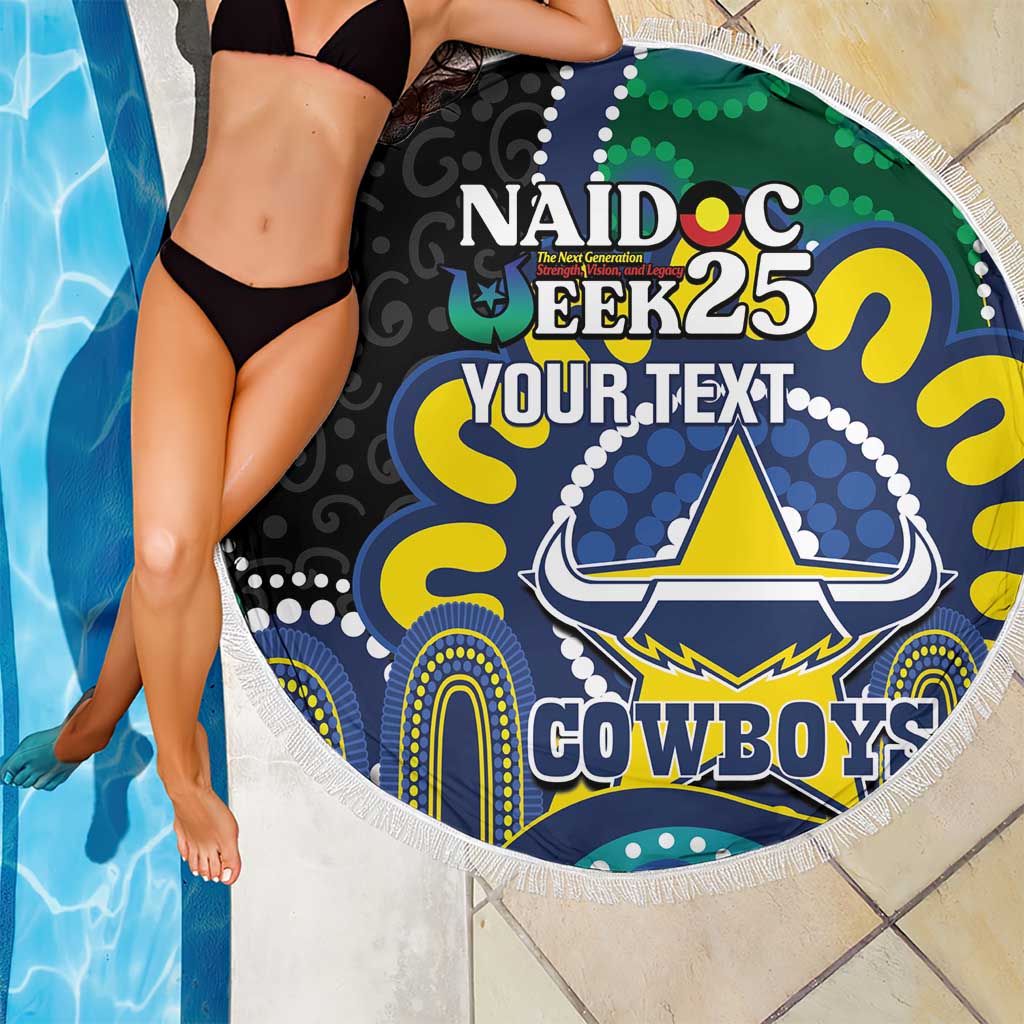 Custom NAIDOC Week 2025 Cowboys Beach Blanket Indigenous Art
