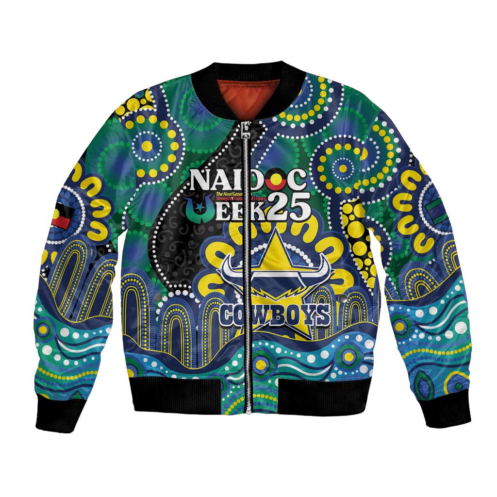 Custom NAIDOC Week 2025 Cowboys Bomber Jacket Indigenous Art