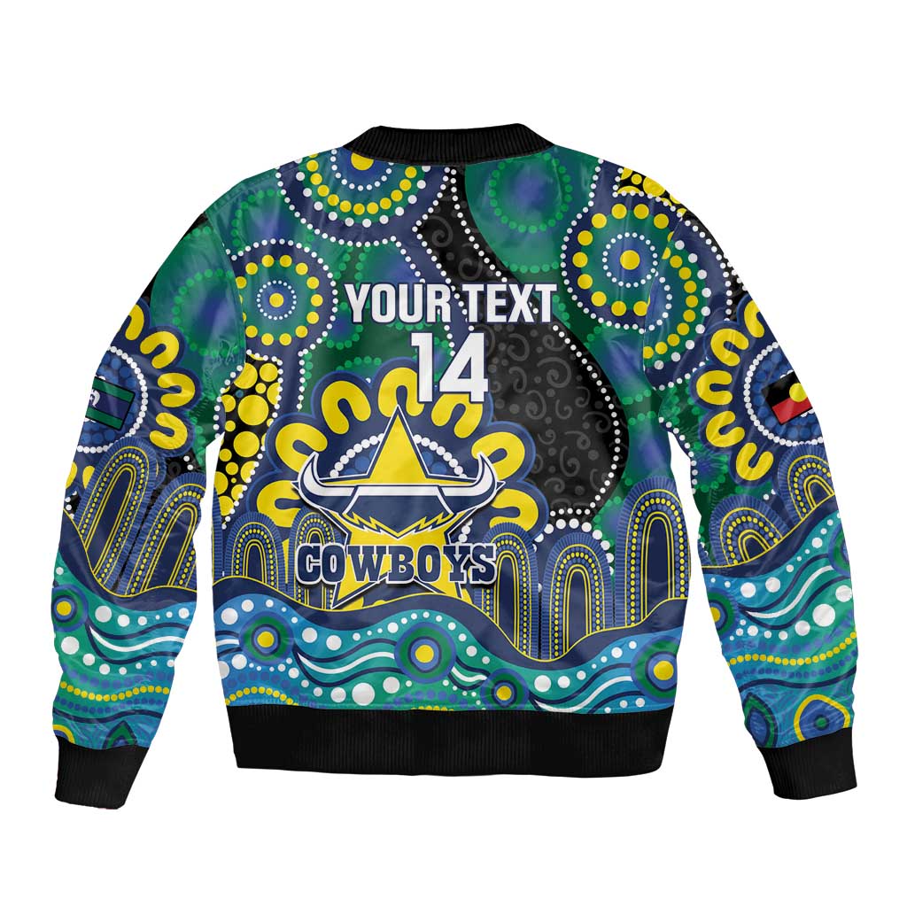 Custom NAIDOC Week 2025 Cowboys Bomber Jacket Indigenous Art